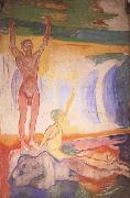 Edvard Munch Wake oil painting